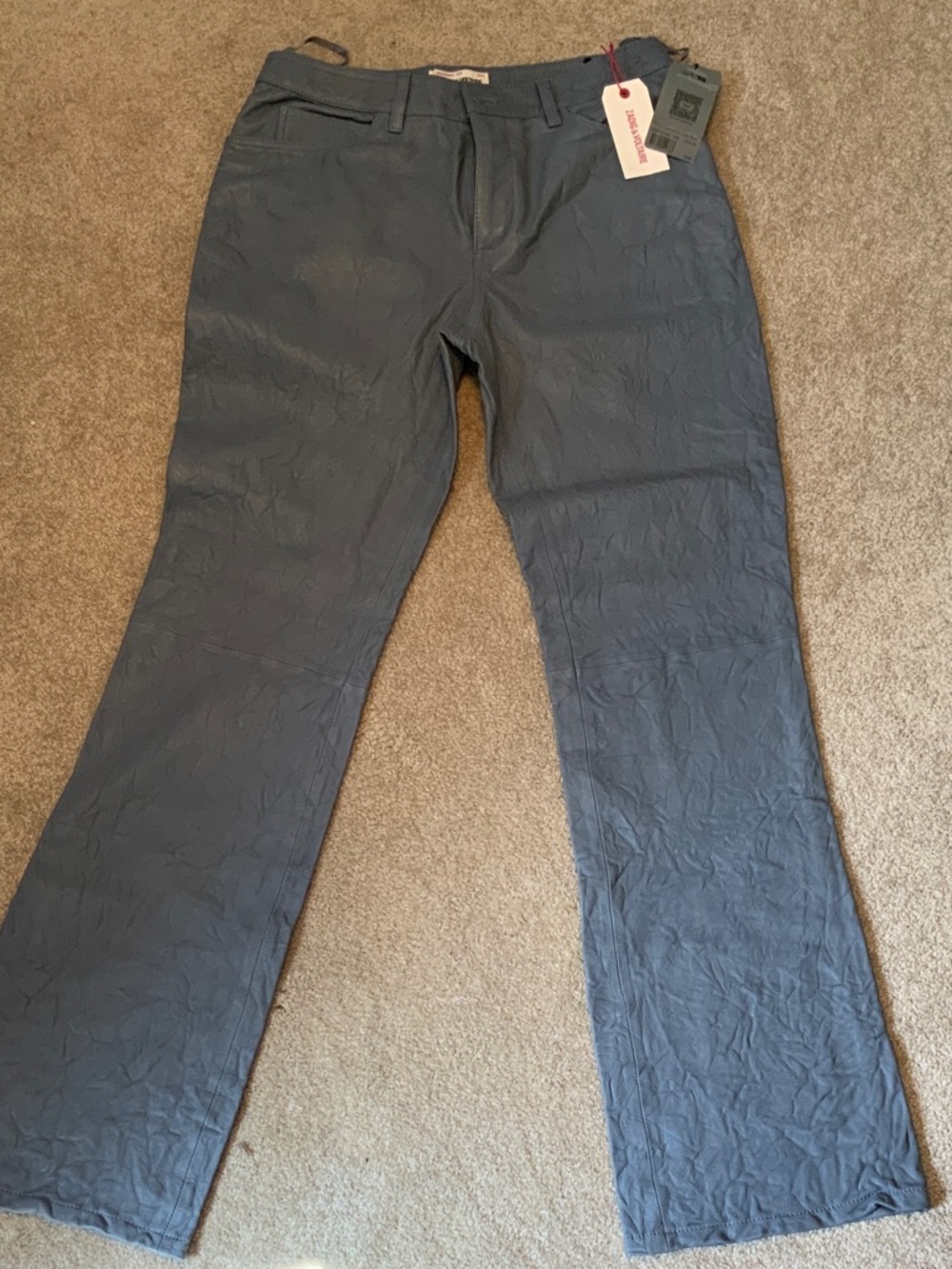 Zadig & Voltaire Slate Blue Men's Chinos